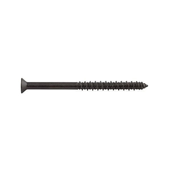Concrete Screw Anchor, 1/4" Dia., Flat TrimFit, 2-3/4" L, Carbon Steel Bronze Stalgard, 1000 PK